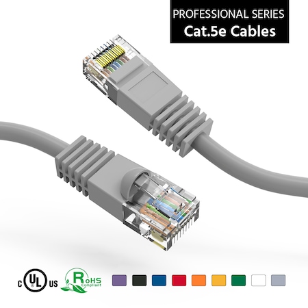 Bestlink Netware CAT5E UTP Ethernet Network Booted Cable- 150Ft- Gray 100512GY